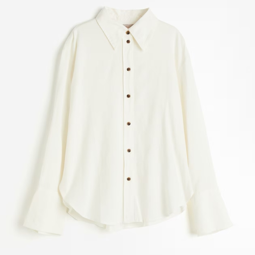 H&M OVERSIZED LINEN BLEND SHIRT!